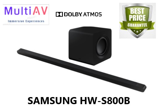 SAMSUNG HW-S800B/XS 3.1.2 DOLBY ATMOS SOUNDBAR * ULTRA SLIM FIT DESIGN * 1 YEAR SINGAPORE SAMSUNG WARRANTY * S800B * S800 * 2022 ON-GOING MODEL * NEW SET * SEALED SET