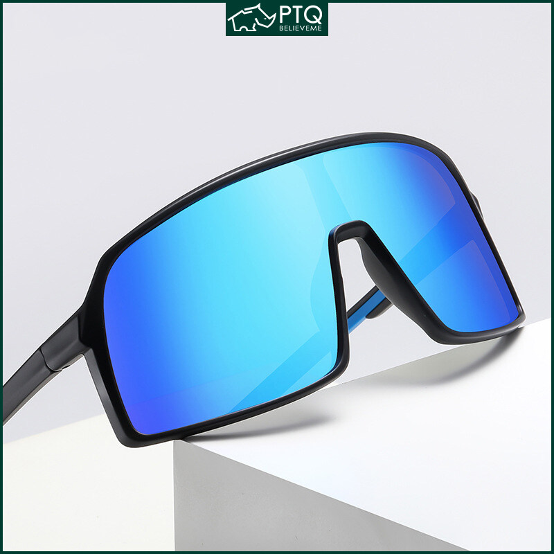 TR90 Sunglasses One Piece Large Frame Sunglasses Fashion Polarized Sports Sunglasses Riding One Sunglasses 2022 New PTQ