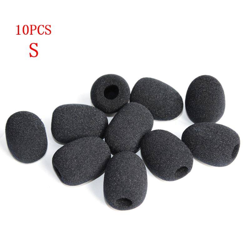 10PCS Microphone Windscreen Sponge Cover Headset Mic Foam Cover Protective Cap for Gooseneck Meeting Mic