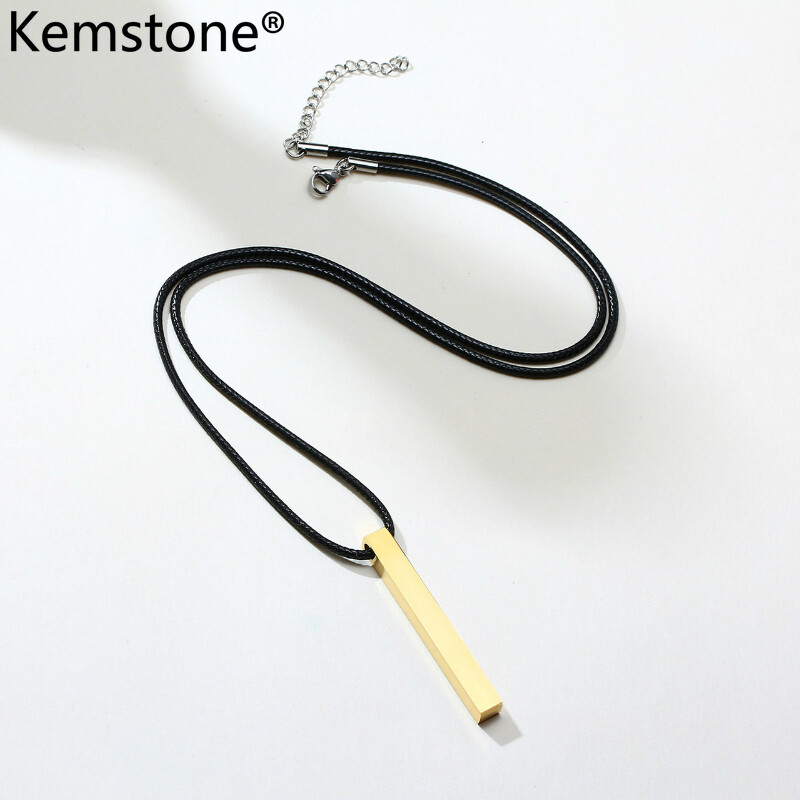 Kemstone Fashion Stainless Steel Personalized Pendant Chain Necklace for Women Men Unisex Jewelry
